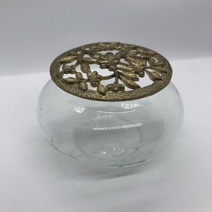 Princess House Vintage Crystal Potpourri Bowl